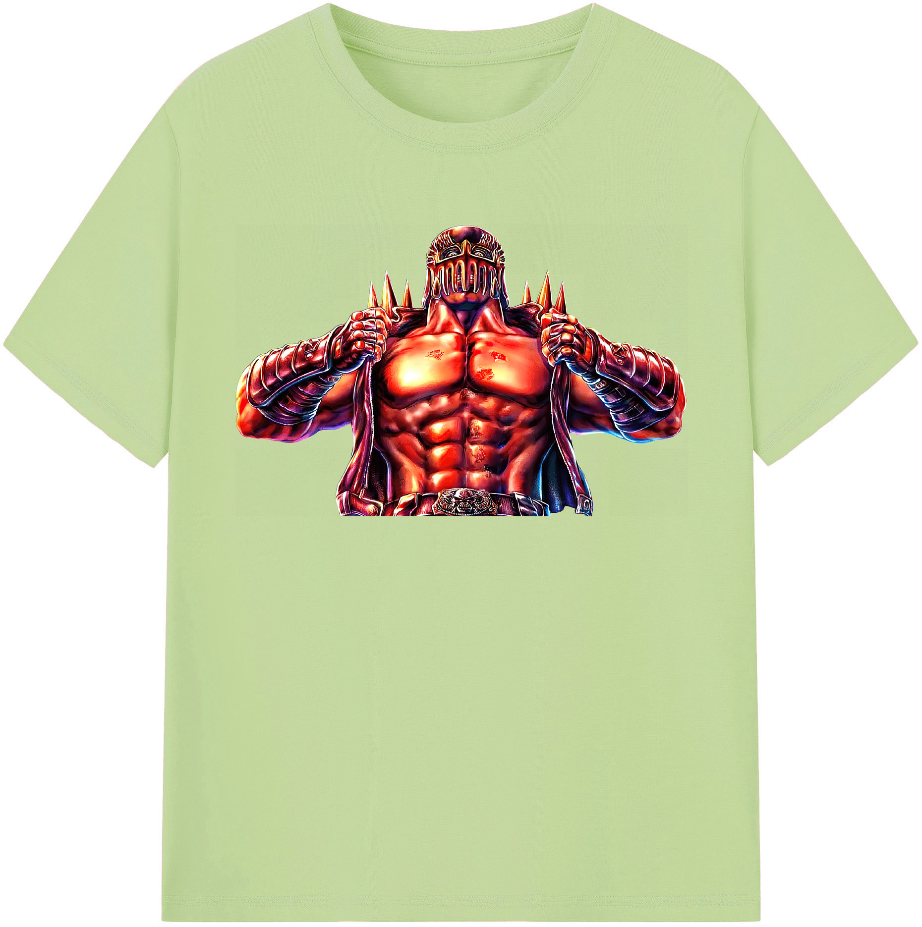 （画像用） 北斗の拳 Fist of the North Star 綿100％半袖Tシャツ（フロントプリント）